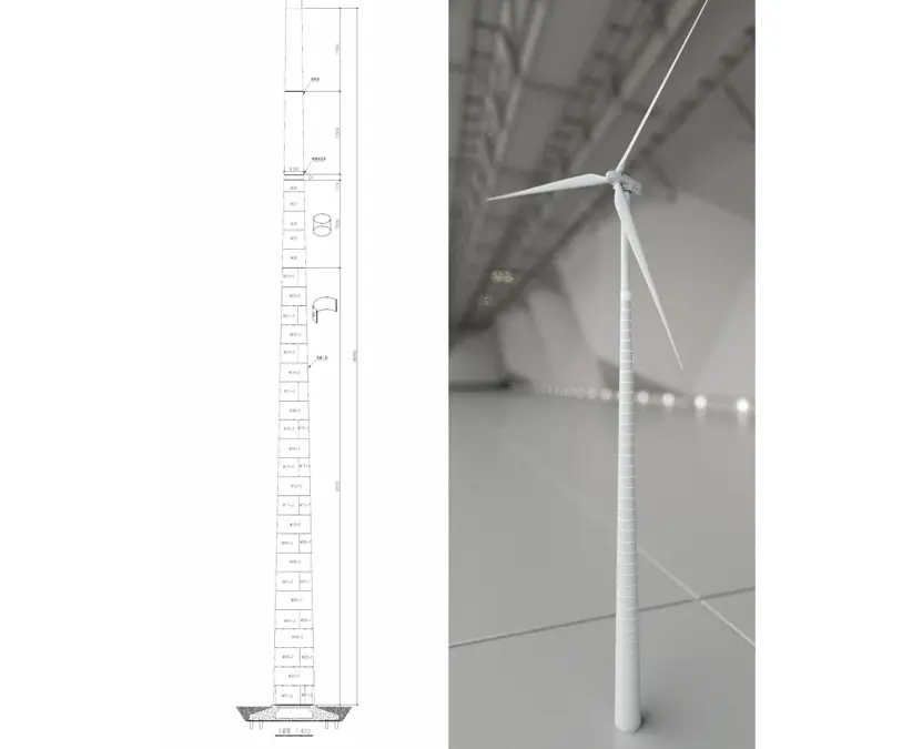 hybrid tower wind turbine